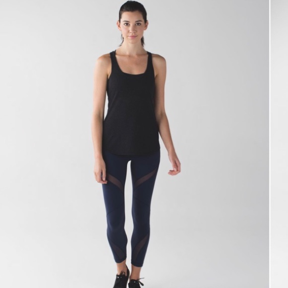 Lululemon High Times Mesh Wrap 7/8 Pant Leggings